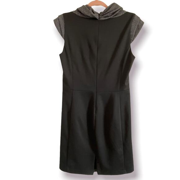 Saks Fifth Avenue Black bodycon cap sleeve dress gray & black size 8 - Picture 2 of 12